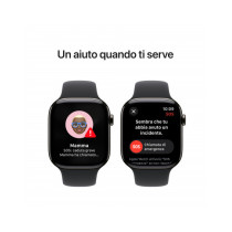 Apple Watch Series 10 GPS + Cellular 46mm Cassa Titanio Ardesia con Nero Sport Band - M/L