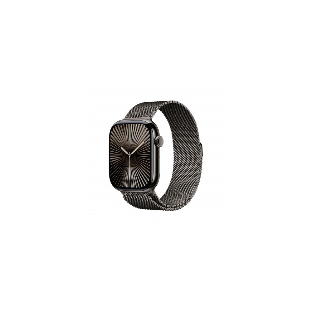 Apple Watch Series 10 GPS + Cellular 46mm Cassa Titanio Ardesia con Slate Milanese Loop - M/L