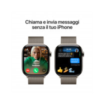 Apple Watch Series 10 GPS + Cellular 46mm Cassa Titanio Naturale con Natural Milanese Loop - M/L