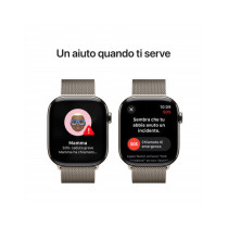 Apple Watch Series 10 GPS + Cellular 46mm Cassa Titanio Naturale con Natural Milanese Loop - S/M