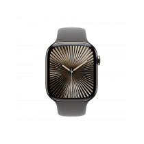 Apple Watch Series 10 GPS + Cellular 46mm Cassa Titanio Naturale con Stone Grey Sport Band - M/L