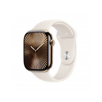 Apple Watch Series 10 GPS + Cellular 46mm Cassa Titanio Oro con Galassia Sport Band - M/L