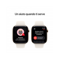 Apple Watch Series 10 GPS + Cellular 46mm Cassa Titanio Oro con Galassia Sport Band - M/L