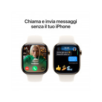 Apple Watch Series 10 GPS + Cellular 46mm Cassa Titanio Oro con Galassia Sport Band - M/L