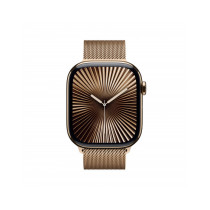 Apple Watch Series 10 GPS + Cellular 46mm Cassa Titanio Oro con Oro Milanese Loop - M/L