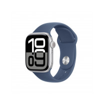Apple Watch Series 10 GPS 42mm Argento Cassa Alluminio con Denim Sport Band - M/L