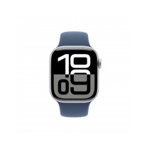 Apple Watch Series 10 GPS 42mm Argento Cassa Alluminio con Denim Sport Band - M/L