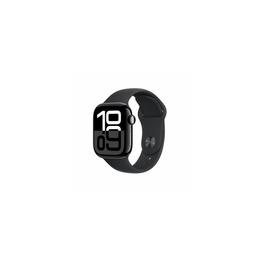 Apple Watch Series 10 GPS 42mm Jet Nero Cassa Alluminio con Nero Sport Band - M/L