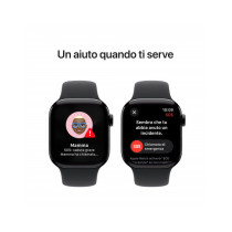 Apple Watch Series 10 GPS 42mm Jet Nero Cassa Alluminio con Nero Sport Band - M/L
