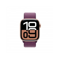 Apple Watch Series 10 GPS 42mm Rose Oro Cassa Alluminio con Plum Sport Loop