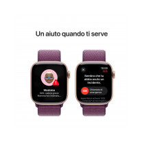 Apple Watch Series 10 GPS 42mm Rose Oro Cassa Alluminio con Plum Sport Loop