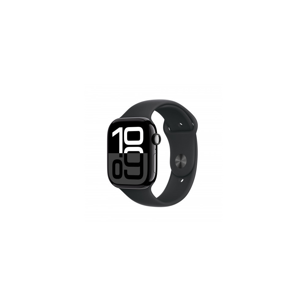 Apple Watch Series 10 GPS 46mm Jet Nero Cassa Alluminio con Nero Sport Band - M/L