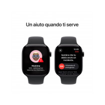Apple Watch Series 10 GPS 46mm Jet Nero Cassa Alluminio con Nero Sport Band - M/L