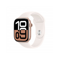 Apple Watch Series 10 GPS 46mm Rose Oro Cassa Alluminio con Cinturino Sport Rosa Fard - M/L
