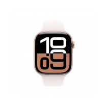 Apple Watch Series 10 GPS 46mm Rose Oro Cassa Alluminio con Cinturino Sport Rosa Fard - M/L