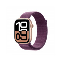 Apple Watch Series 10 GPS 46mm Rose Oro Cassa Alluminio con Plum Sport Loop