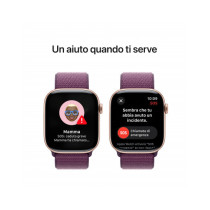 Apple Watch Series 10 GPS 46mm Rose Oro Cassa Alluminio con Plum Sport Loop
