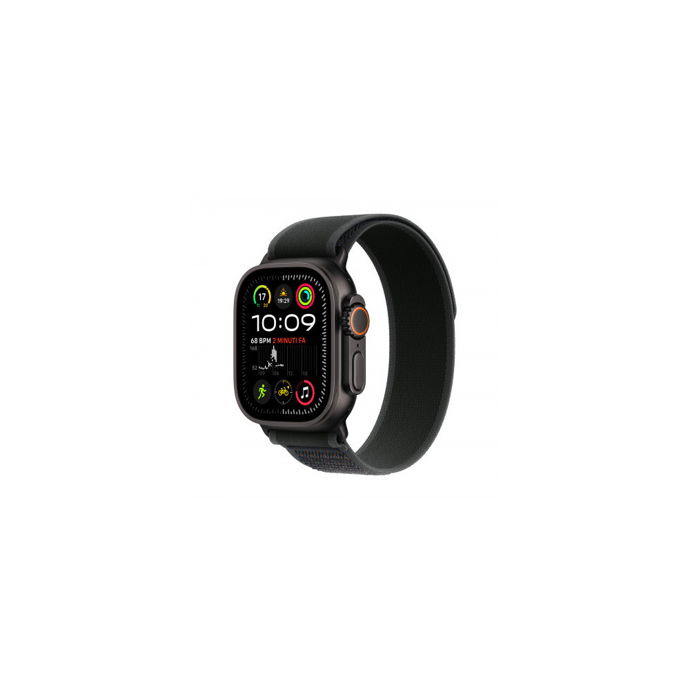 Apple Watch Ultra 2 GPS + Cellular 49mm Cassa Titanio Nero con Nero Trail Loop - M/L