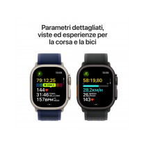 Apple Watch Ultra 2 GPS + Cellular 49mm Cassa Titanio Nero con Nero Trail Loop - M/L
