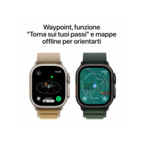 Apple Watch Ultra 2 GPS + Cellular 49mm Cassa Titanio Nero con Nero Trail Loop - M/L