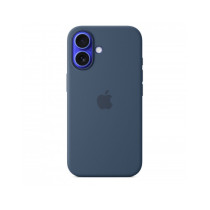 Custodia con Magsafe in Silicone per iPhone 16 - Denim