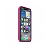Custodia con Magsafe in Silicone per iPhone 16 - Fucsia