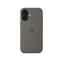 Custodia con Magsafe in Silicone per iPhone 16 - Grigio Pietra