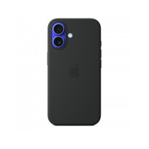 Custodia con Magsafe in Silicone per iPhone 16 - Nero