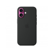 Custodia con Magsafe in Silicone per iPhone 16 - Nero