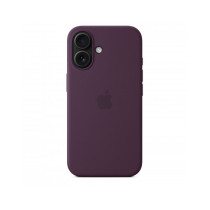 Custodia con Magsafe in Silicone per iPhone 16 - Prugna