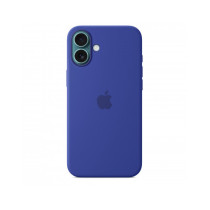 Custodia con Magsafe in Silicone per iPhone 16 Plus - Blu Oltremare
