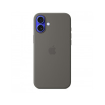 Custodia con Magsafe in Silicone per iPhone 16 Plus - Grigio Pietra