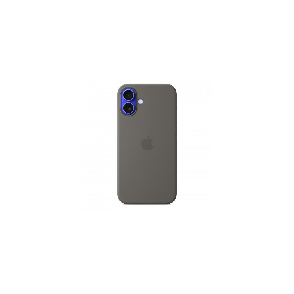 Custodia con Magsafe in Silicone per iPhone 16 Plus - Grigio Pietra