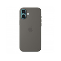 Custodia con Magsafe in Silicone per iPhone 16 Plus - Grigio Pietra
