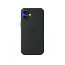 Custodia con Magsafe in Silicone per iPhone 16 Plus - Nero