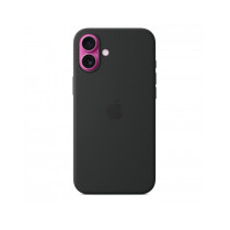 Custodia con Magsafe in Silicone per iPhone 16 Plus - Nero