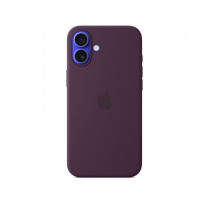 Custodia con Magsafe in Silicone per iPhone 16 Plus - Prugna