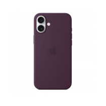 Custodia con Magsafe in Silicone per iPhone 16 Plus - Prugna