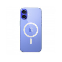 Custodia con Magsafe in Silicone per iPhone 16 Plus - Trasparente