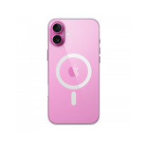 Custodia con Magsafe in Silicone per iPhone 16 Plus - Trasparente