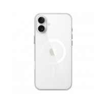 Custodia con Magsafe in Silicone per iPhone 16 Plus - Trasparente
