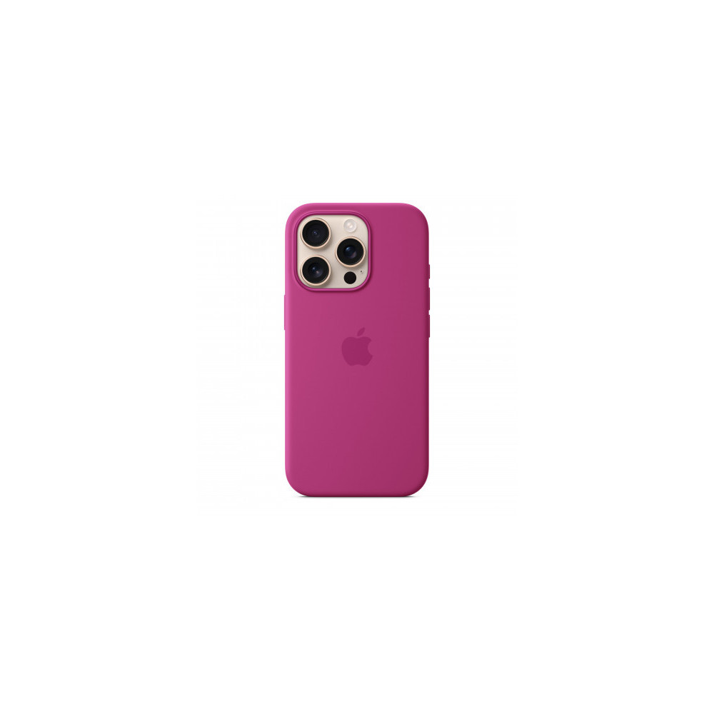 Custodia con Magsafe in Silicone per iPhone 16 Pro - Fucsia