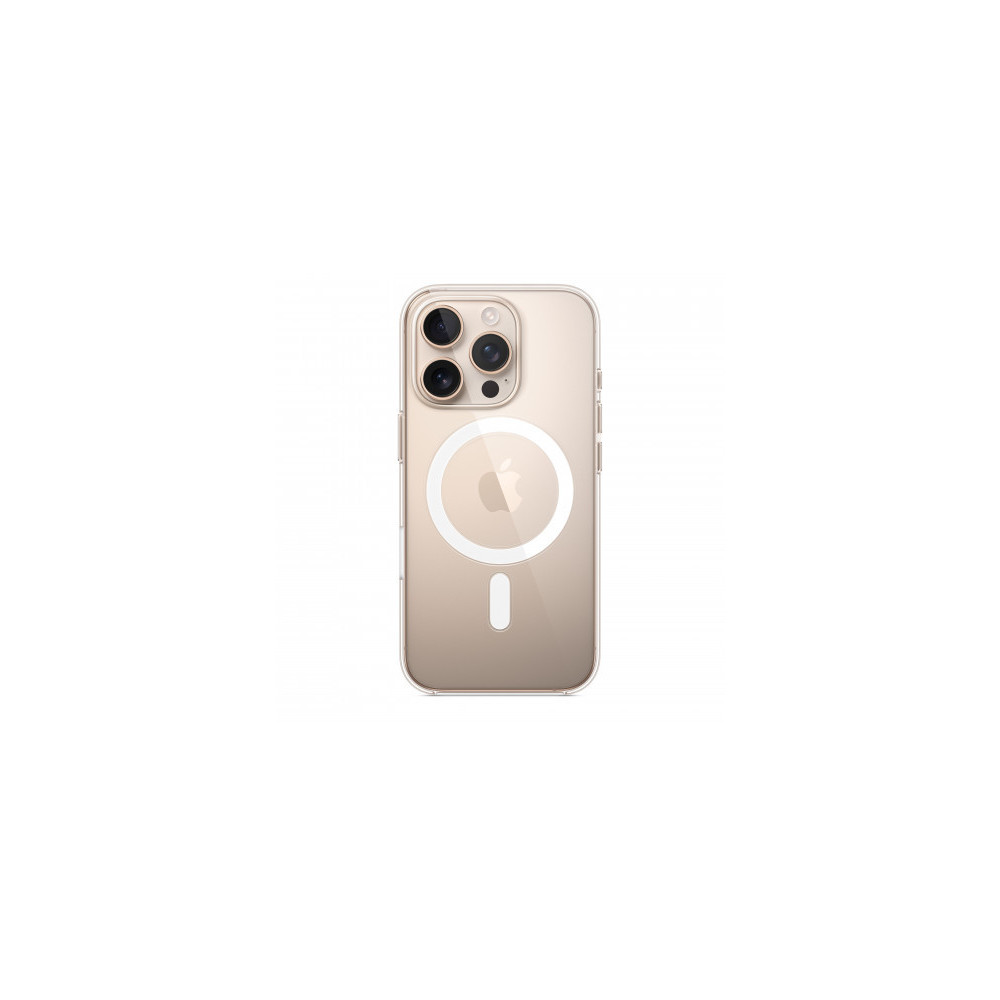 Custodia con Magsafe in Silicone per iPhone 16 Pro - Trasparente