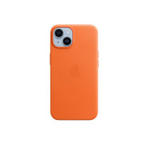 Custodia con Magsafe in Pelle per iPhone 14 - Arancione