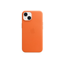 Custodia con Magsafe in Pelle per iPhone 14 - Arancione