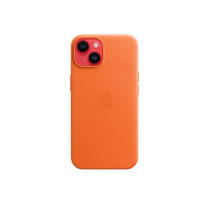 Custodia con Magsafe in Pelle per iPhone 14 - Arancione