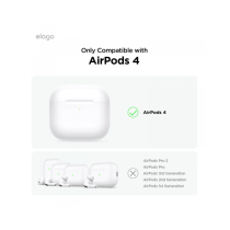 Airpod 4 - Protective TPU Shell Case - Clear - Hang Version