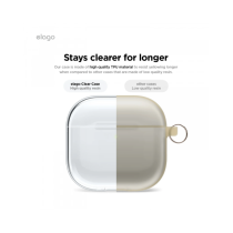 Airpod 4 - Protective TPU Shell Case - Clear - Hang Version
