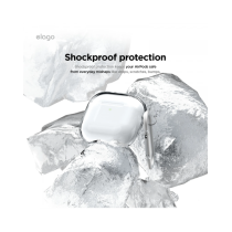 Airpod 4 - Protective TPU Shell Case - Clear - Hang Version