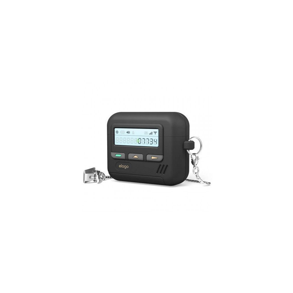 Airpods 4 - Retro Pager HANG CASE - Black
